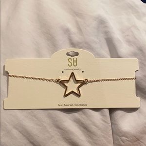 Gold Star Choker Necklace